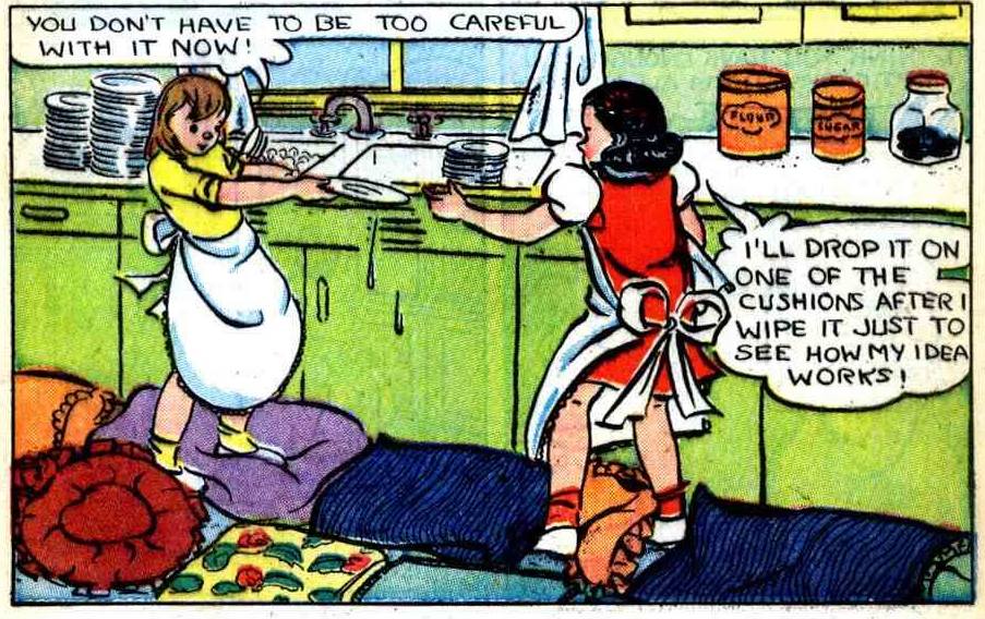 A panel from Dotty in Supersnipe Comics, July/August 1946. Image courtesy of Steven Thompson.